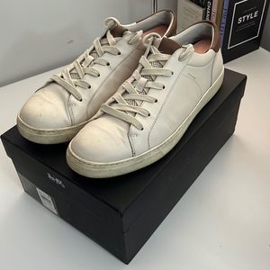 Coach C126 Leather Low Top w/Brown Contrast 11/44.5